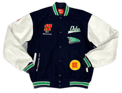 ODE Brand Navy Varsity Jacket