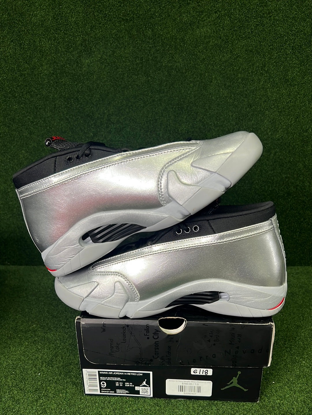 Jordan 14 Retro Metallic Silver (Women's) USED