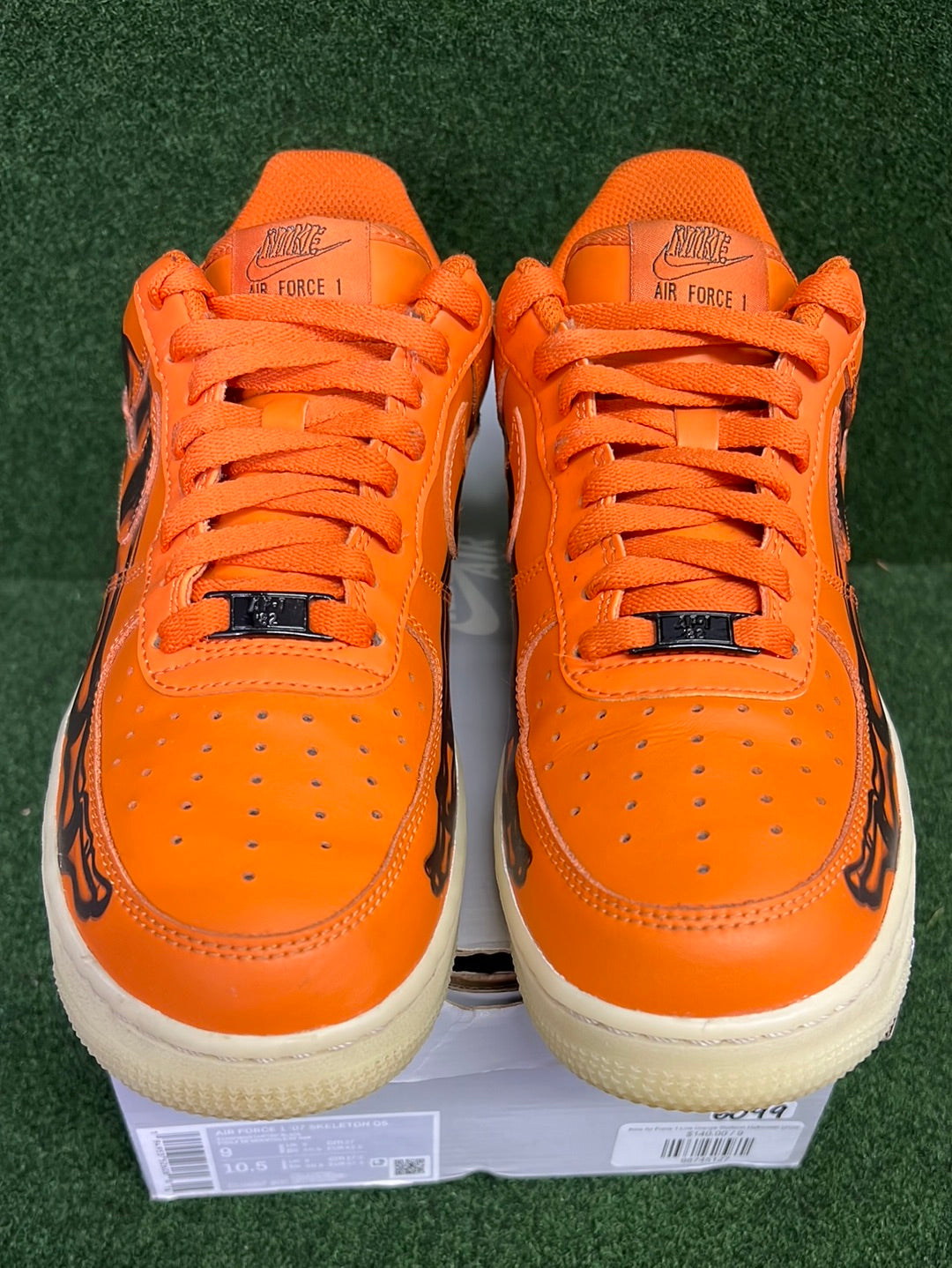 Nike Air Force 1 Low Orange Skeleton Halloween (2020) USED