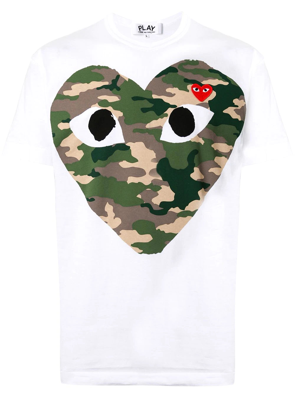 Comme Des Garçons Play camouflage-print cotton T-shirt