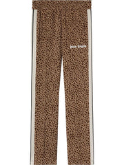 Palm Angels leopard print jacquard track pants