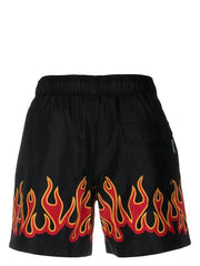 Palm Angels flame-print swim shorts