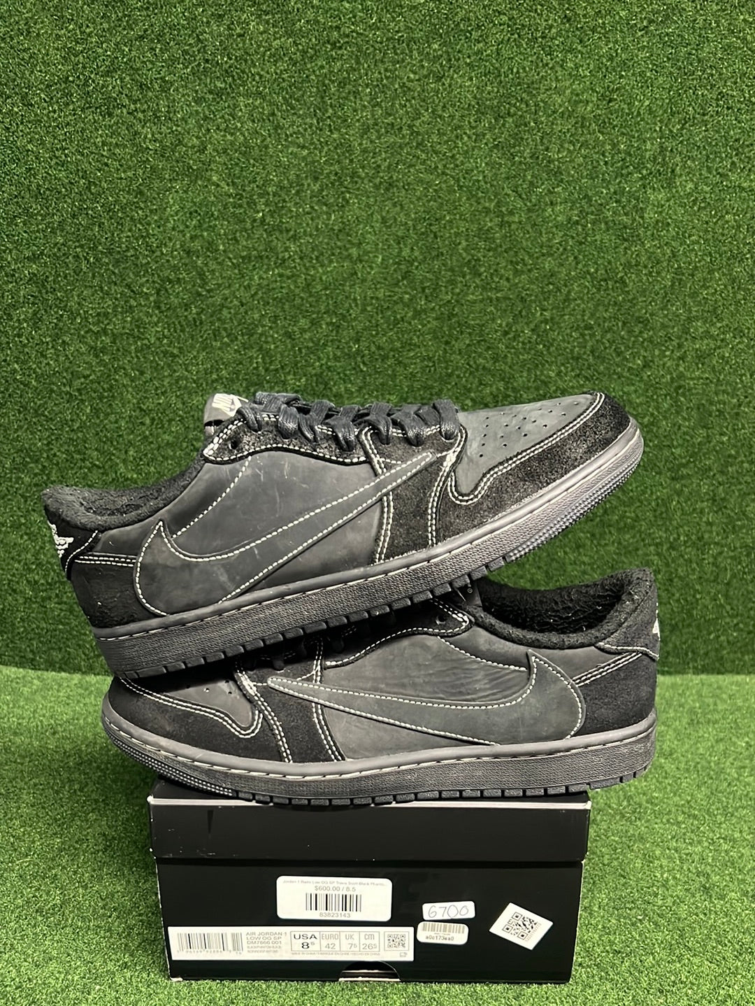 Jordan 1 Retro Low OG SP Travis Scott Black Phantom USED