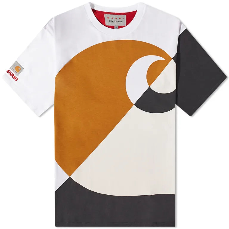 MARNI X CARHARTT WIP PANEL LOGO T-SHIRT