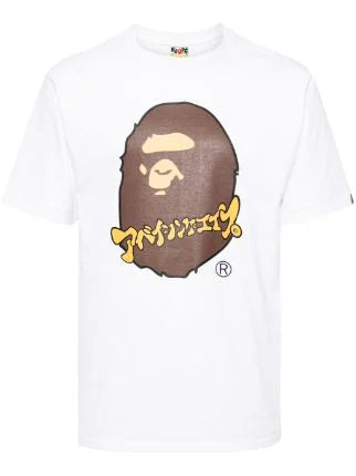 Katakana Ape Head cotton T-shirt Bape A BATHING APE®