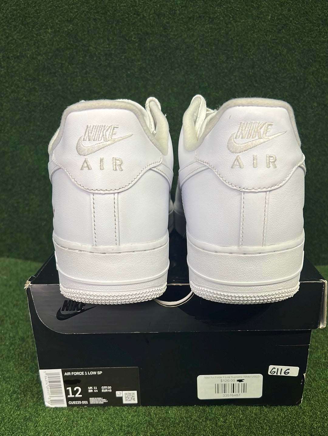 Nike Air Force 1 Low Supreme White USED