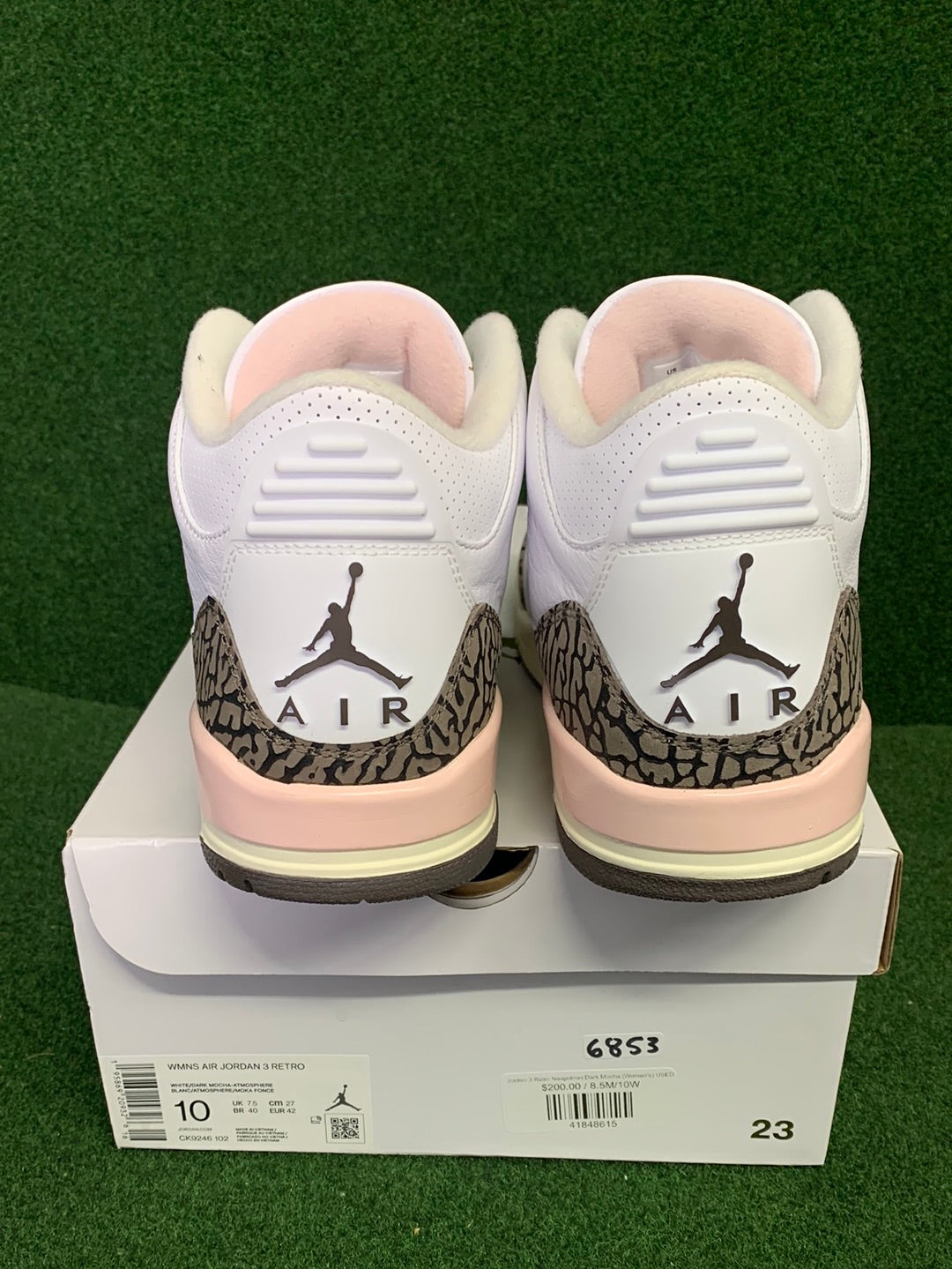 Jordan 3 Retro Neapolitan Dark Mocha (Women's) USED