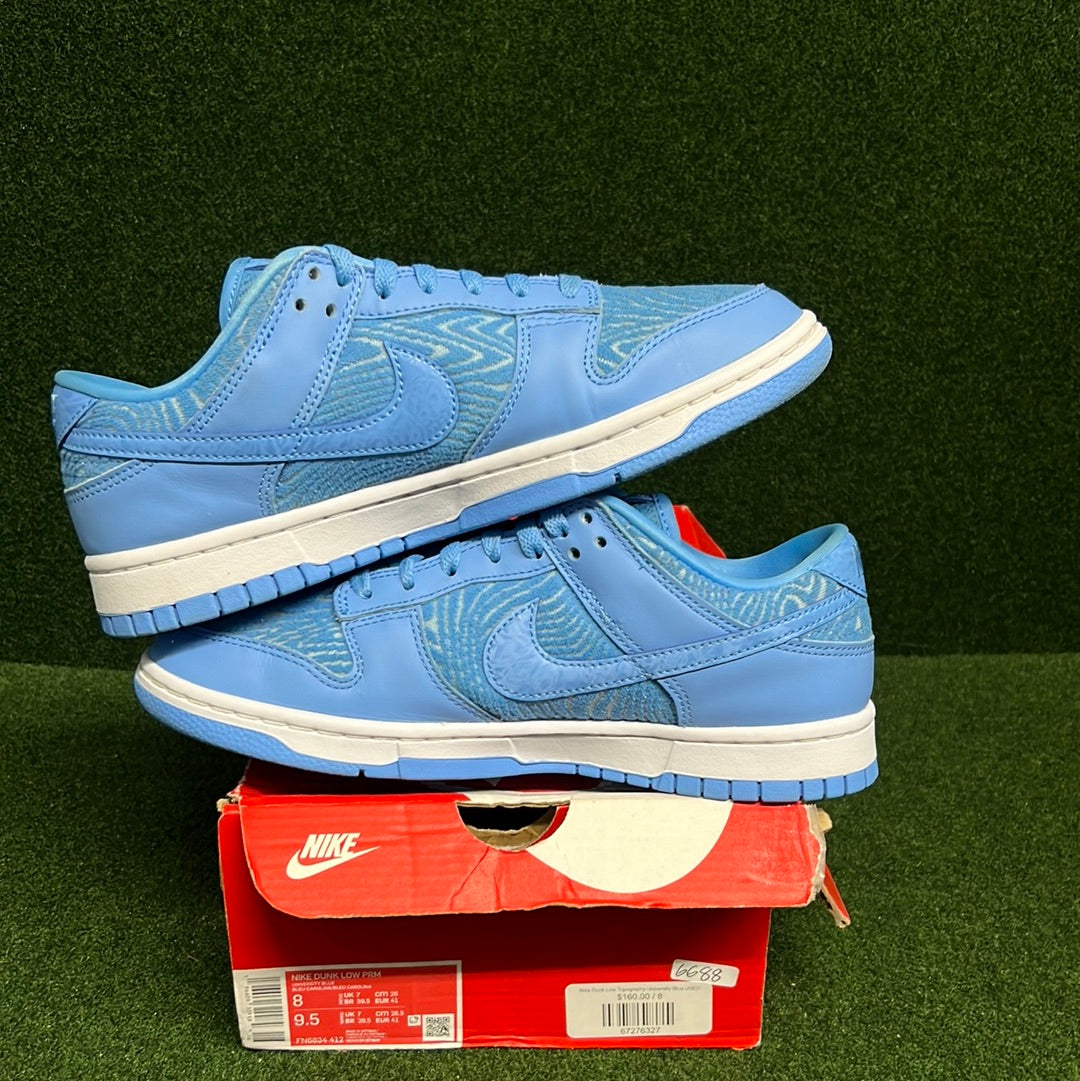 Nike Dunk Low Topography University Blue USED