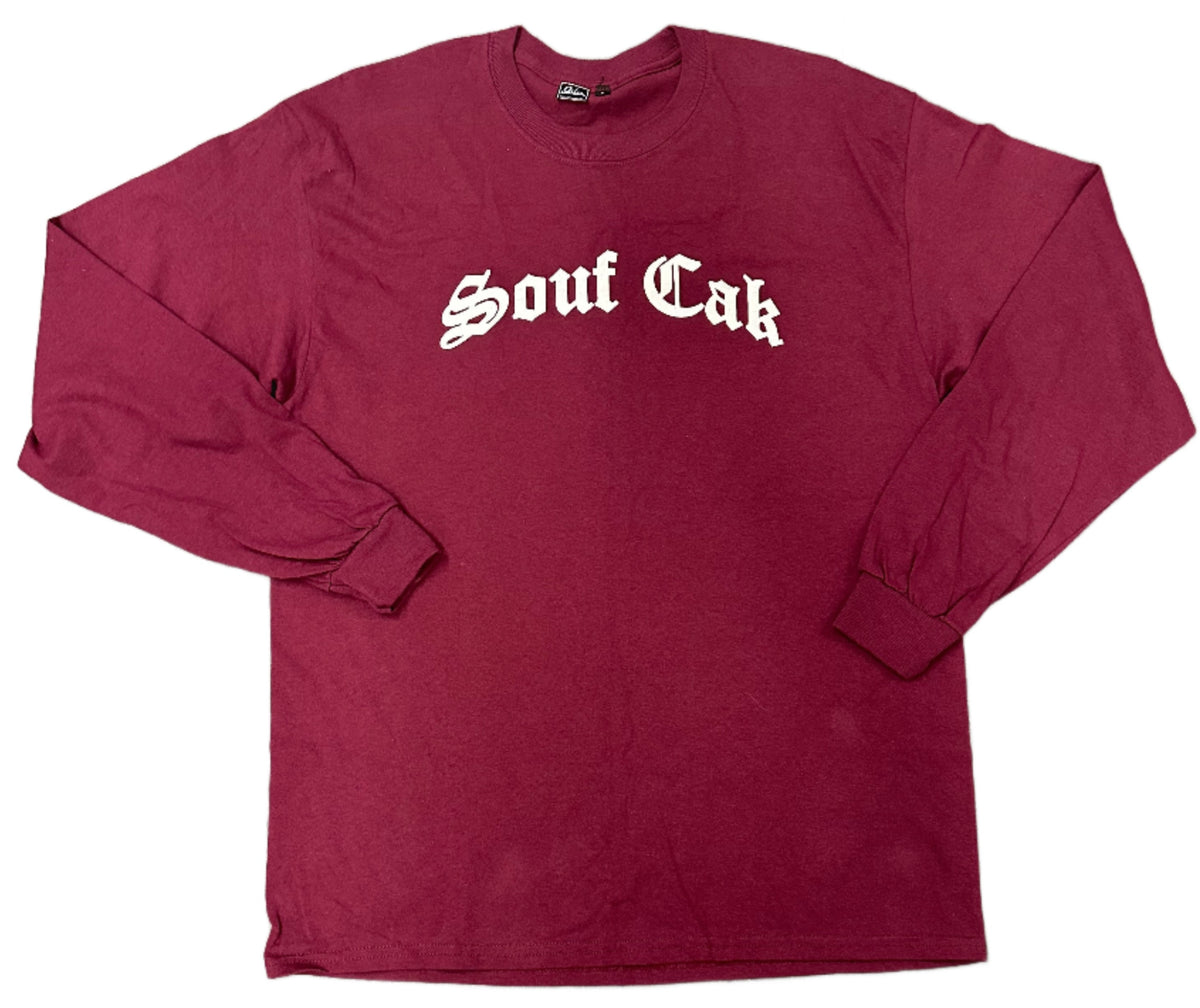 ODE Brand Souf Cak Burgundy Long sleeve tee