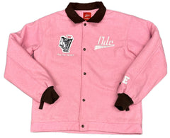 ODE Brand Pink/Brown Varsity Jacket