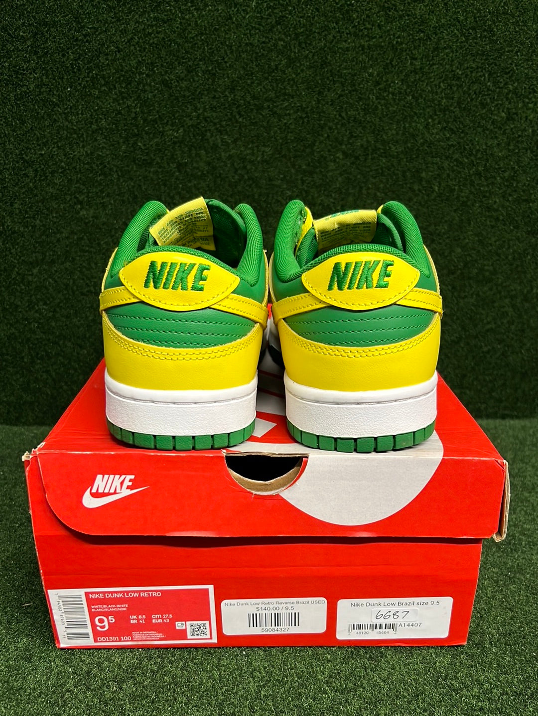 Nike Dunk Low Retro Reverse Brazil USED