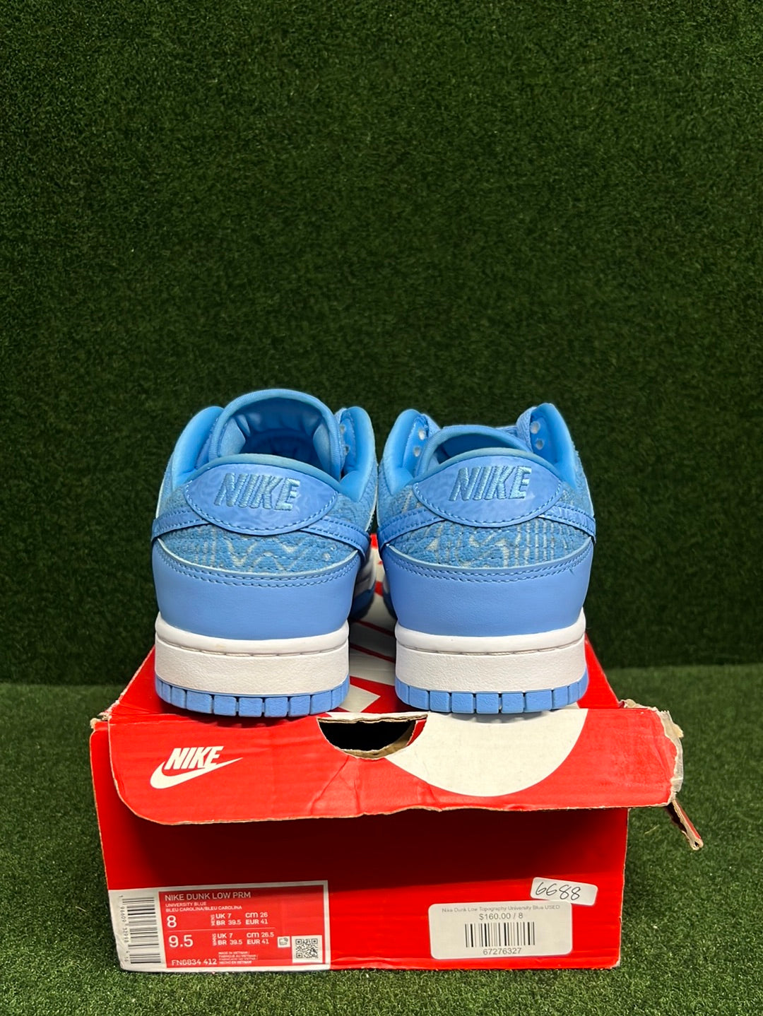 Nike Dunk Low Topography University Blue USED