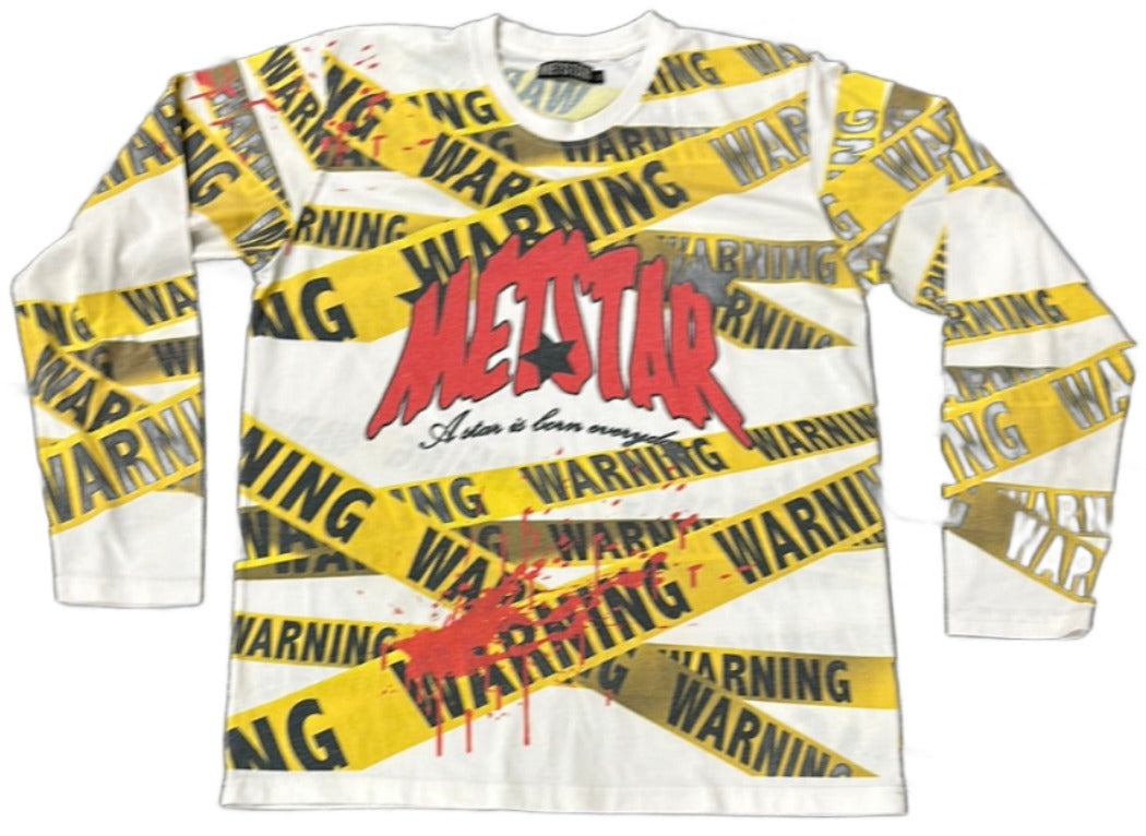 Metstar Caution Tape Long sleeve tee