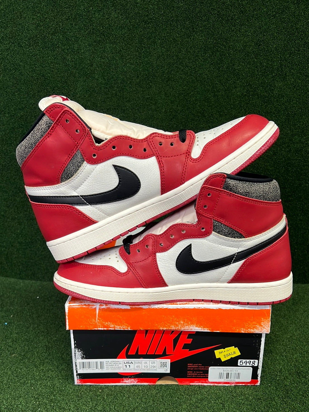 Jordan 1 Retro High OG Chicago Lost and Found USED