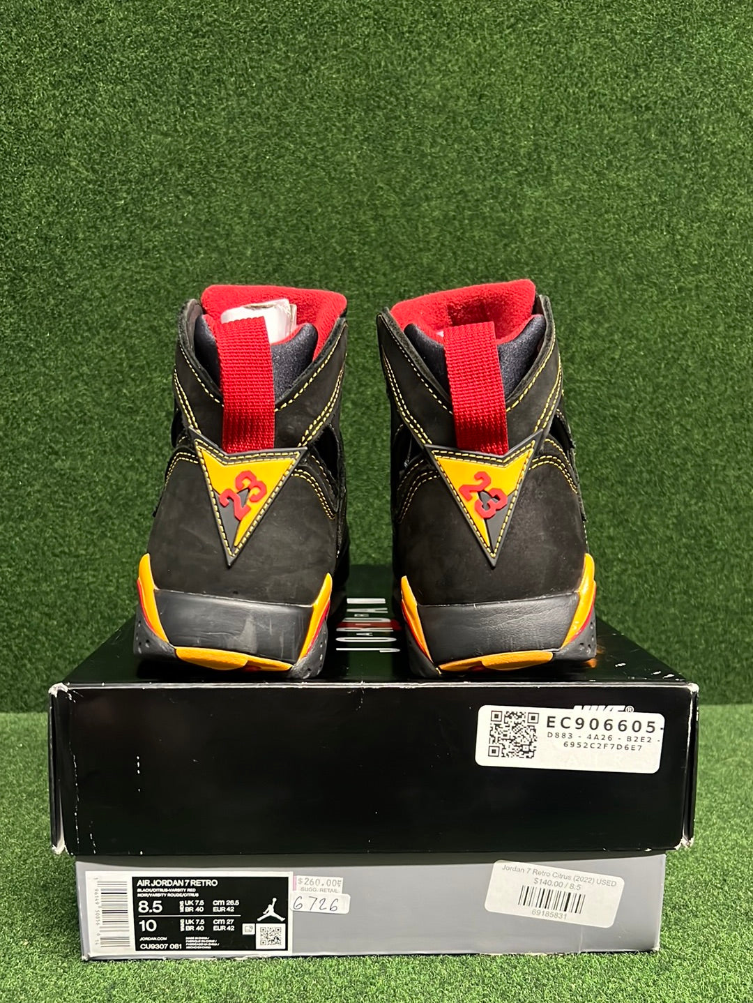 Jordan 7 Retro Citrus (2022) USED