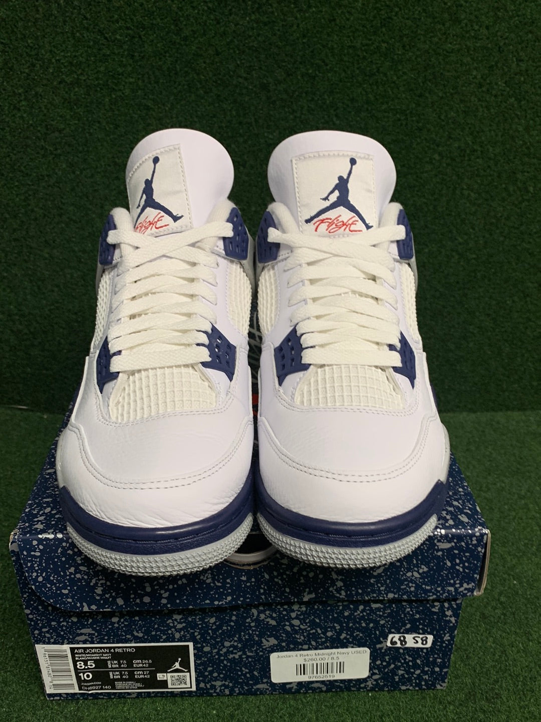 Jordan 4 Retro Midnight Navy USED