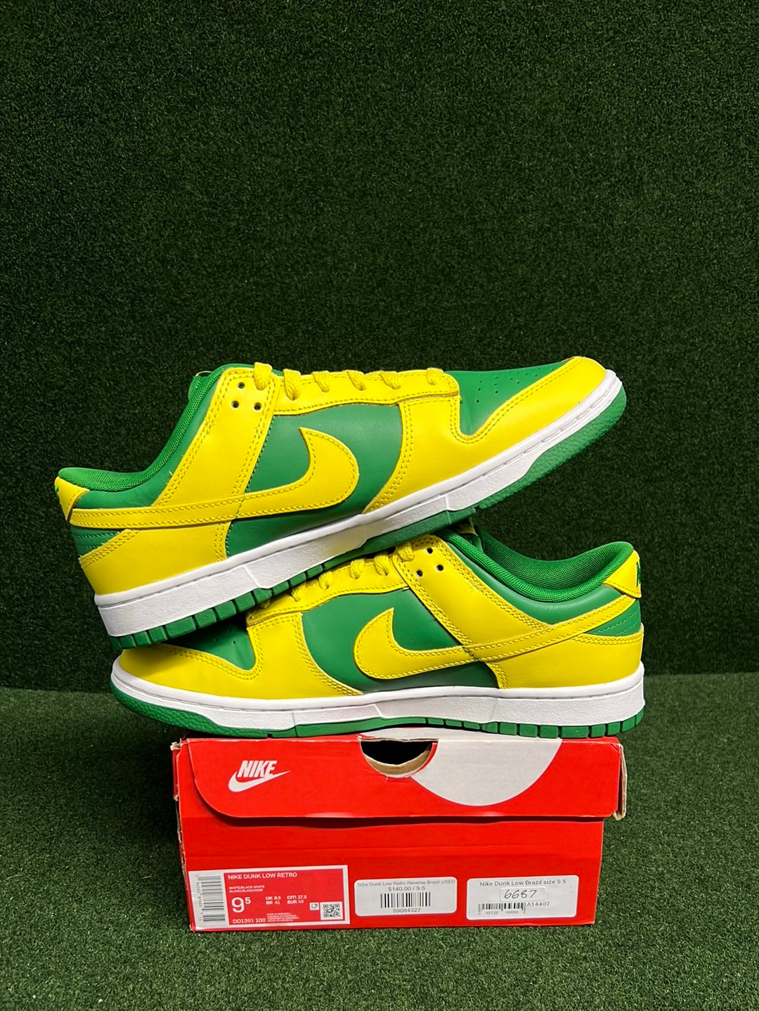 Nike Dunk Low Retro Reverse Brazil USED