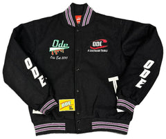 ODE Brand Black Varsity Jacket