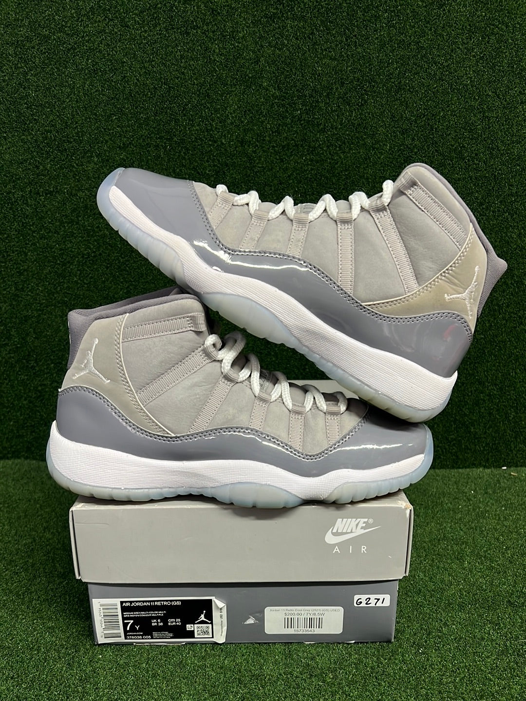 Jordan 11 Retro Cool Grey (2021) (GS) USED