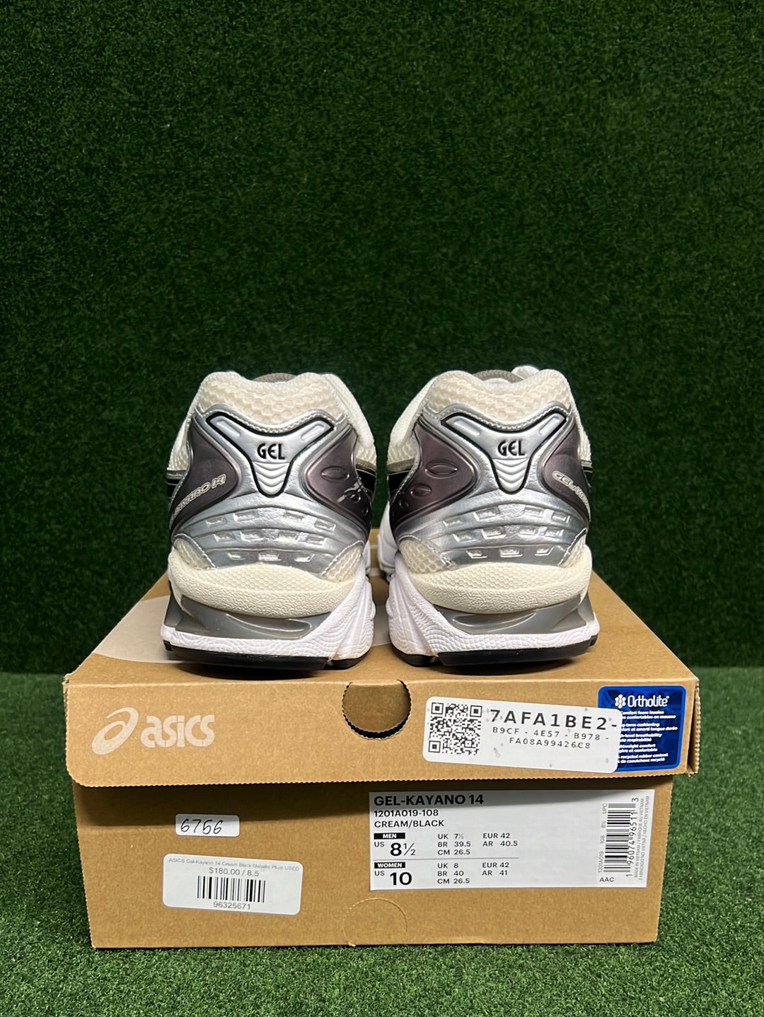 ASICS Gel-Kayano 14 Cream Black Metallic Plum USED