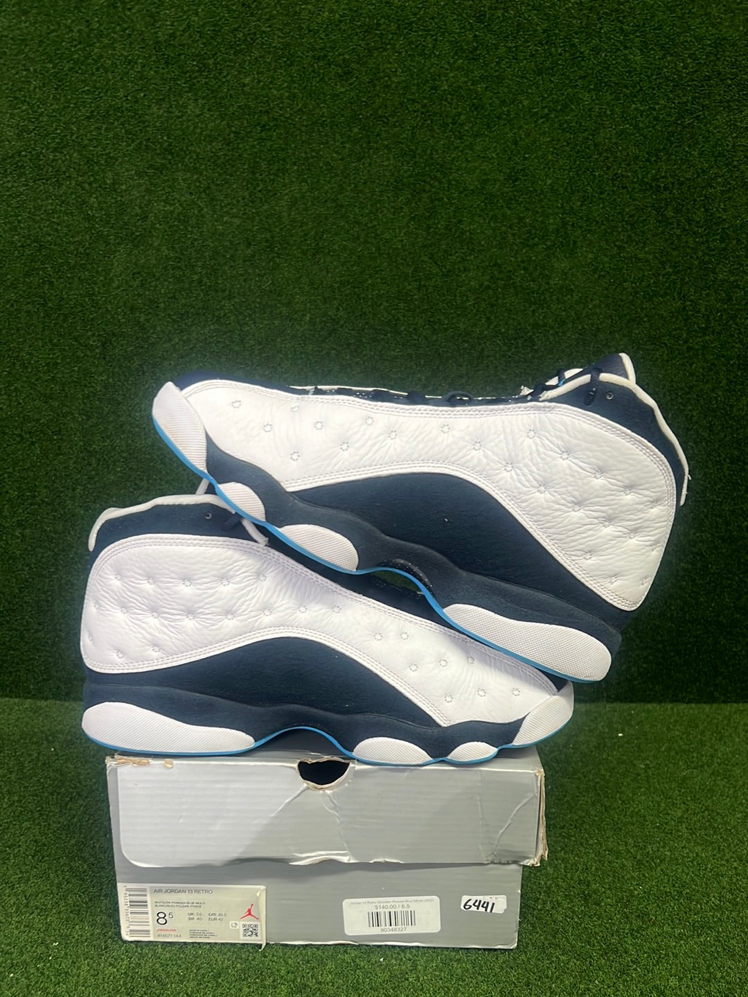 Jordan 13 Retro Obsidian Powder Blue White USED