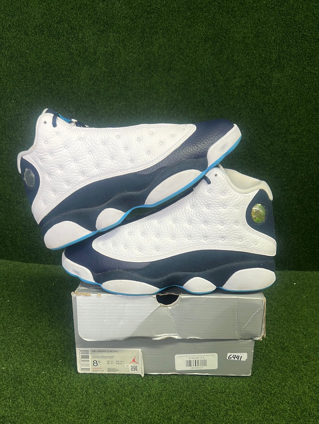 Jordan 13 Retro Obsidian Powder Blue White USED