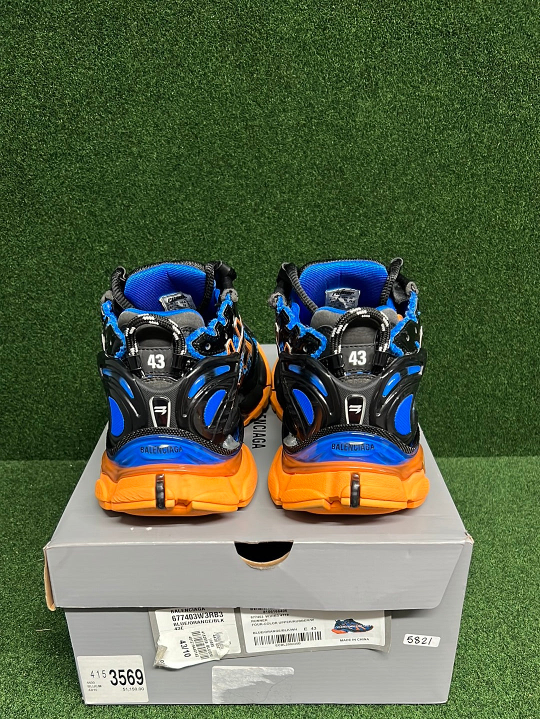 Balenciaga Runner Blue Orange USED