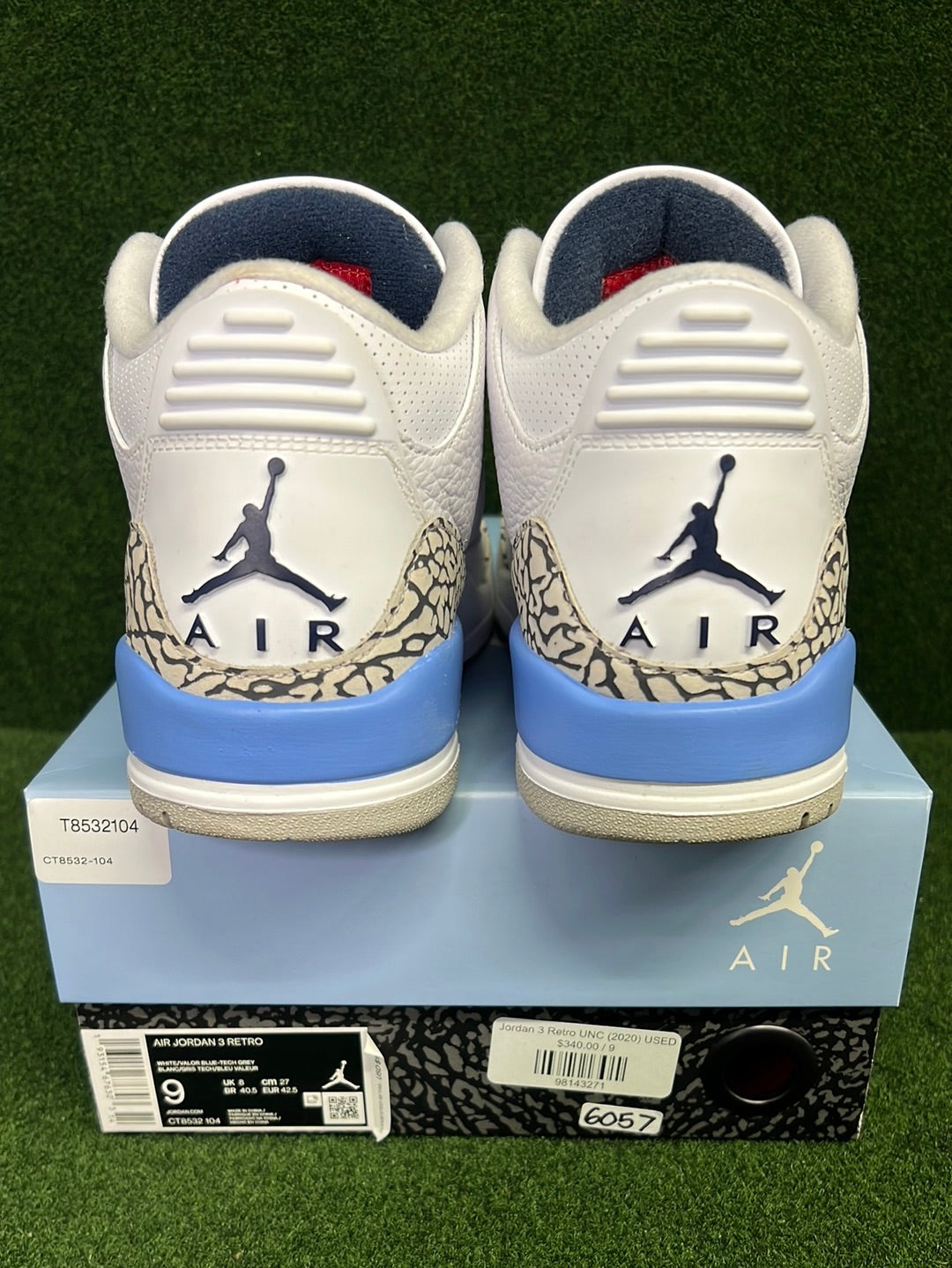 Jordan 3 Retro UNC (2020) USED