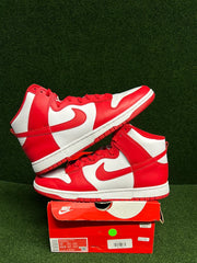 Nike Dunk High Championship White Red USED