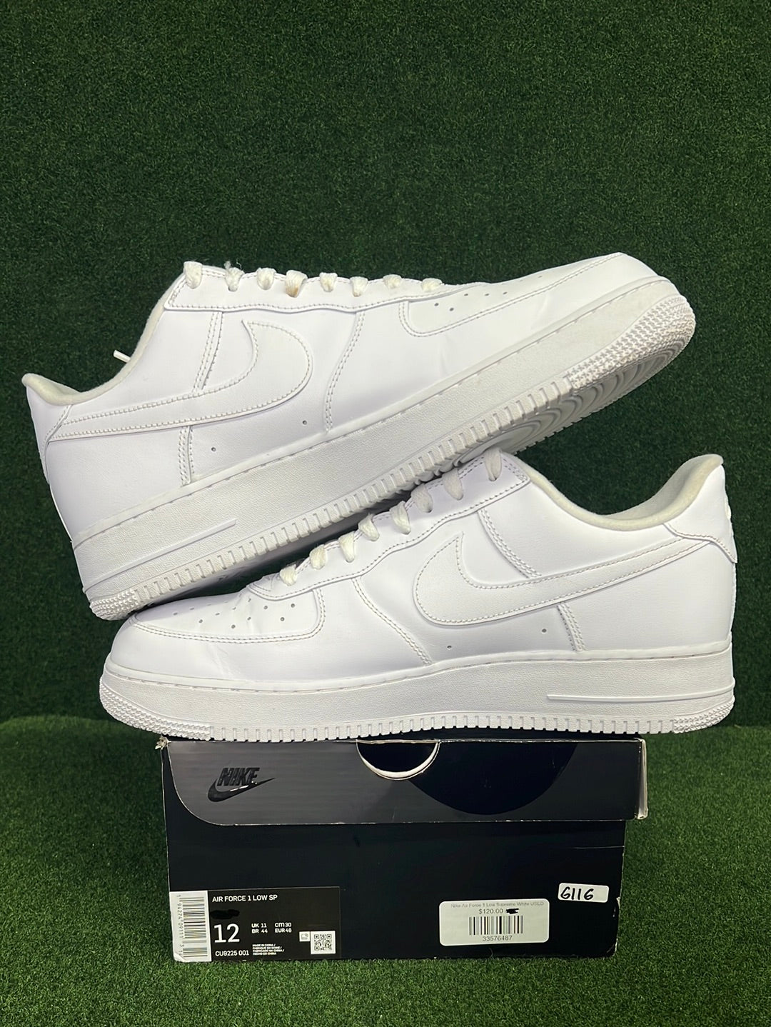 Nike Air Force 1 Low Supreme White USED