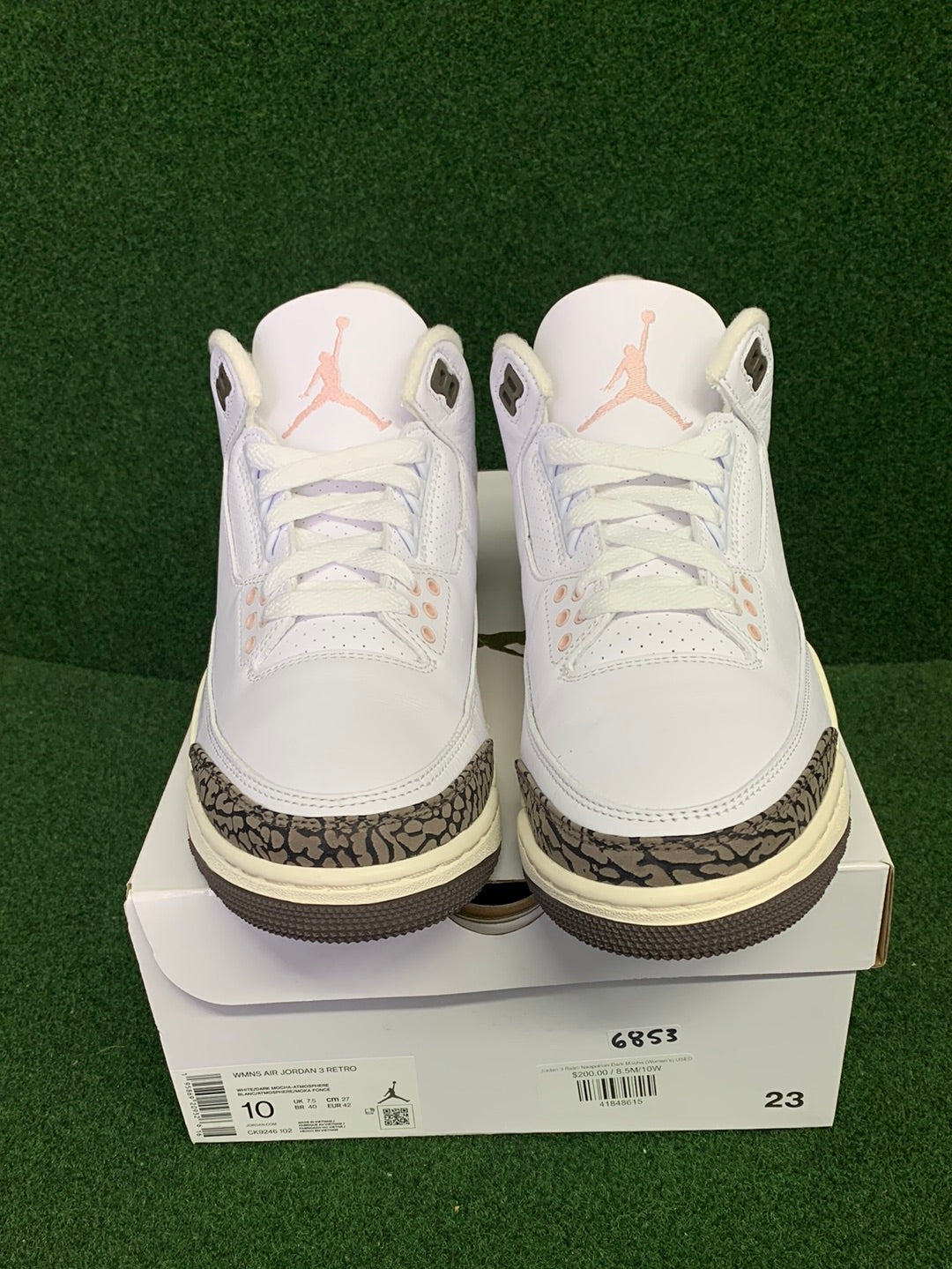 Jordan 3 Retro Neapolitan Dark Mocha (Women's) USED