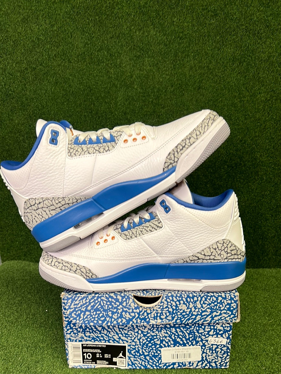 Jordan 3 Retro Wizards USED