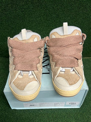 Lanvin  LEATHER CURB SNEAKERS brown USED