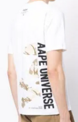 AAPE BY A BATHING APE AAPE UNIVERSE EARTH WHITE TEE