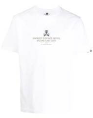 AAPE BY A BATHING APE AAPE UNIVERSE EARTH WHITE TEE