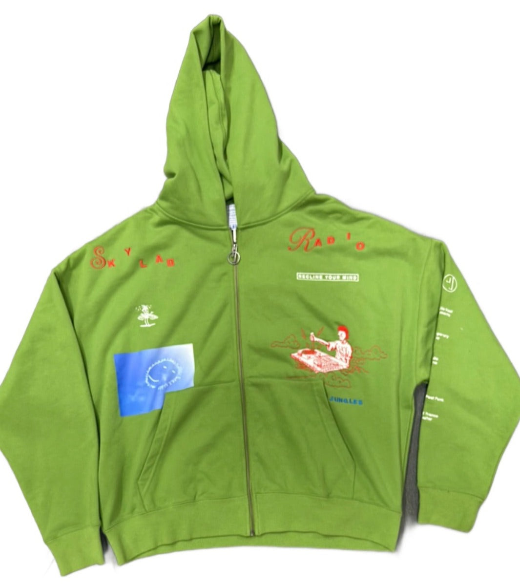 Sky Lab Recline your mind Green Zip up