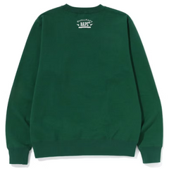 BAPE Japan College Crewneck Green