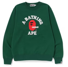 BAPE Japan College Crewneck Green