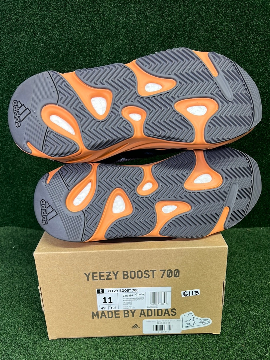 adidas Yeezy Boost 700 Wash Orange USED