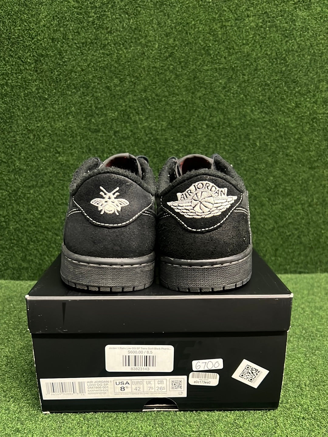 Jordan 1 Retro Low OG SP Travis Scott Black Phantom USED