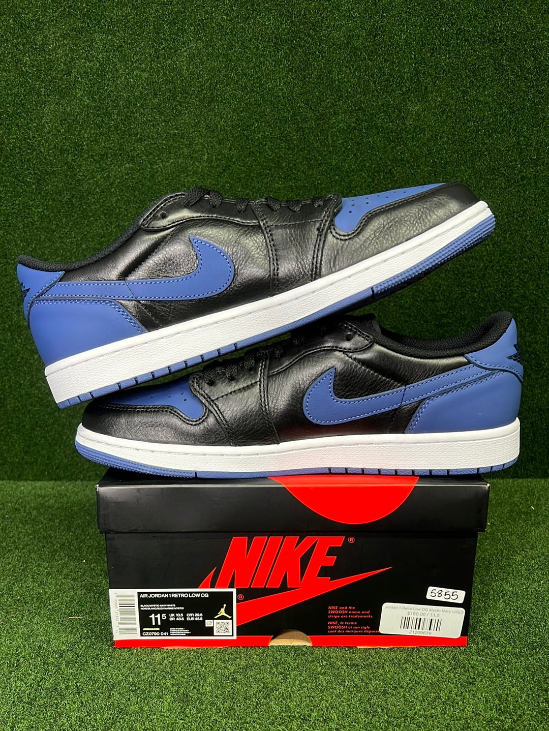 Jordan 1 Retro Low OG Mystic Navy USED