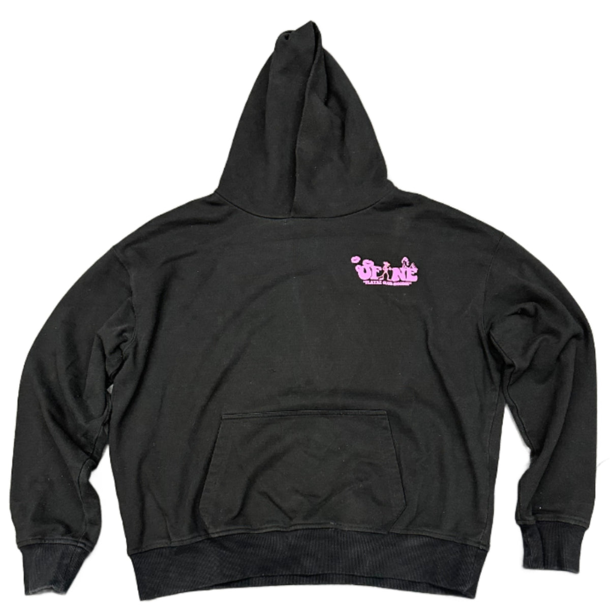 Playaz Club Of one Pink panther Black Hoodie