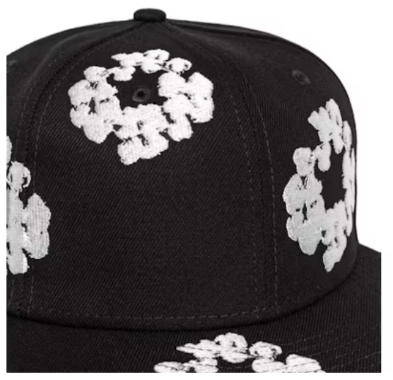 Denim Tears New Era Cotton Wreath 59/50 Cap Black