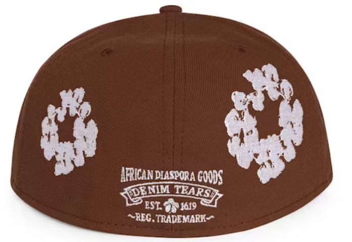 Denim Tears New Era Cotton Wreath 59/50 Cap Brown