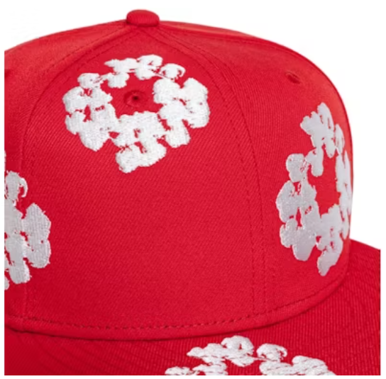 Denim Tears New Era Cotton Wreath 59/50 Cap Red