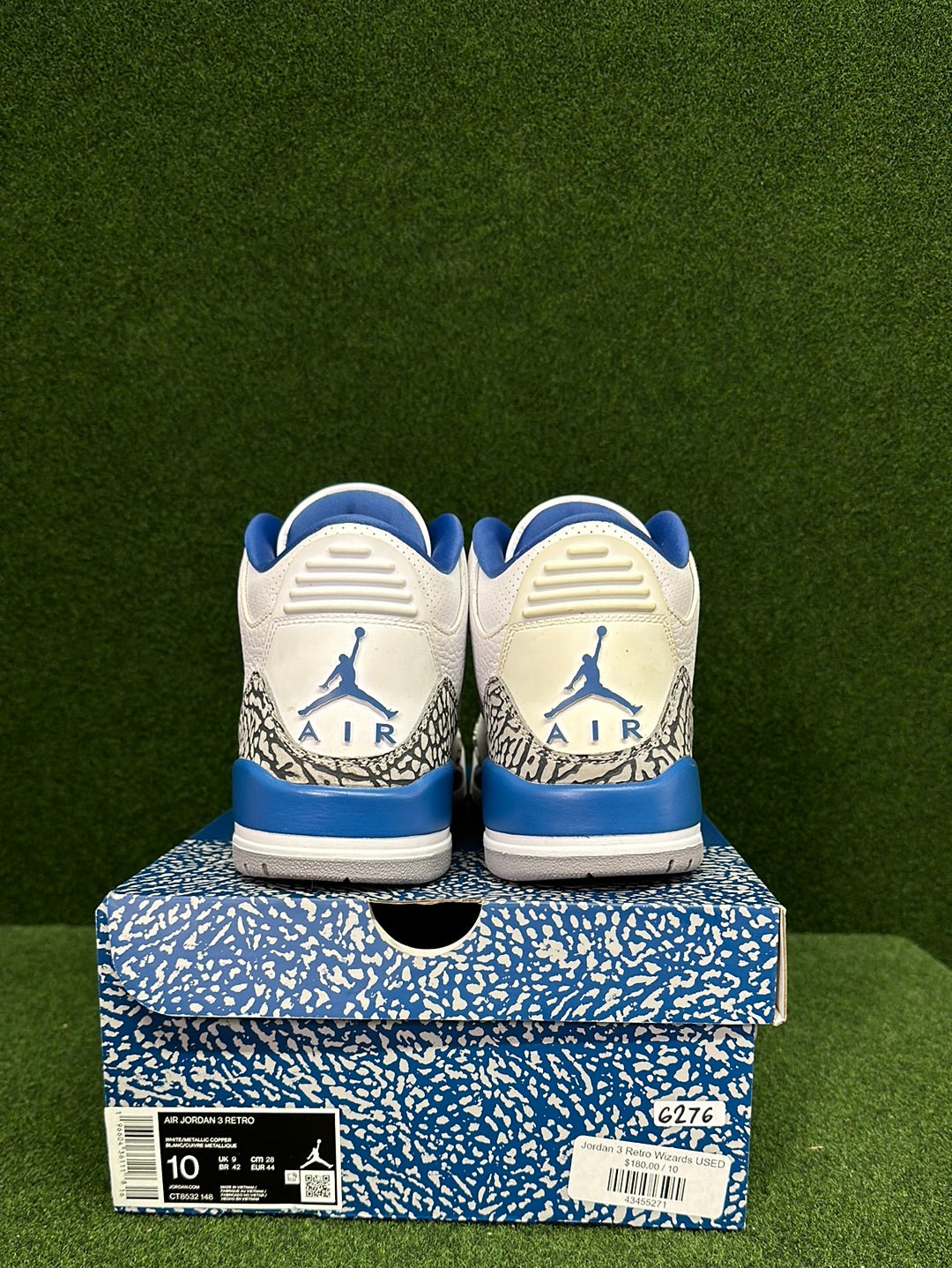 Jordan 3 Retro Wizards USED