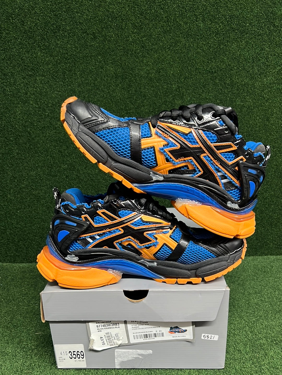 Balenciaga Runner Blue Orange USED