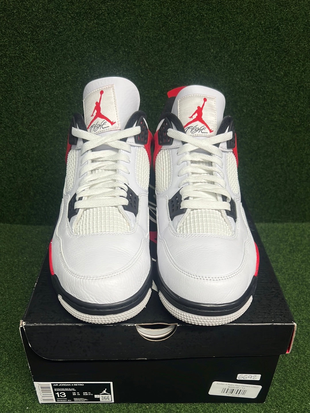 Jordan 4 Retro Red Cement USED