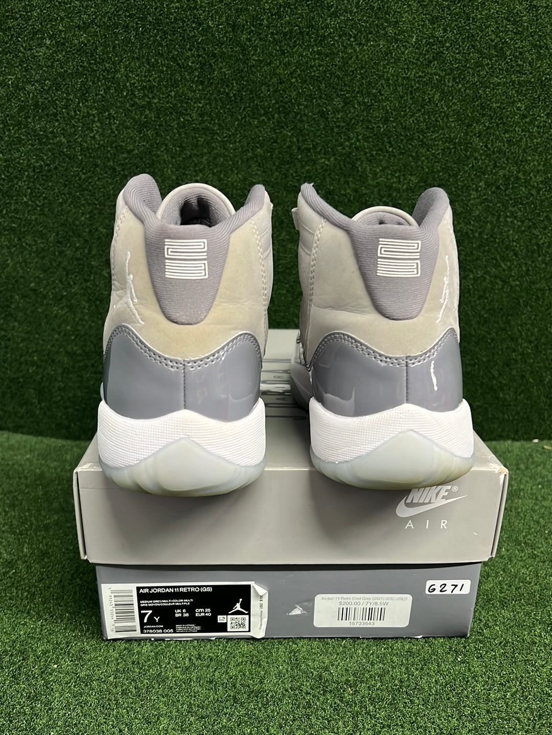 Jordan 11 Retro Cool Grey (2021) (GS) USED