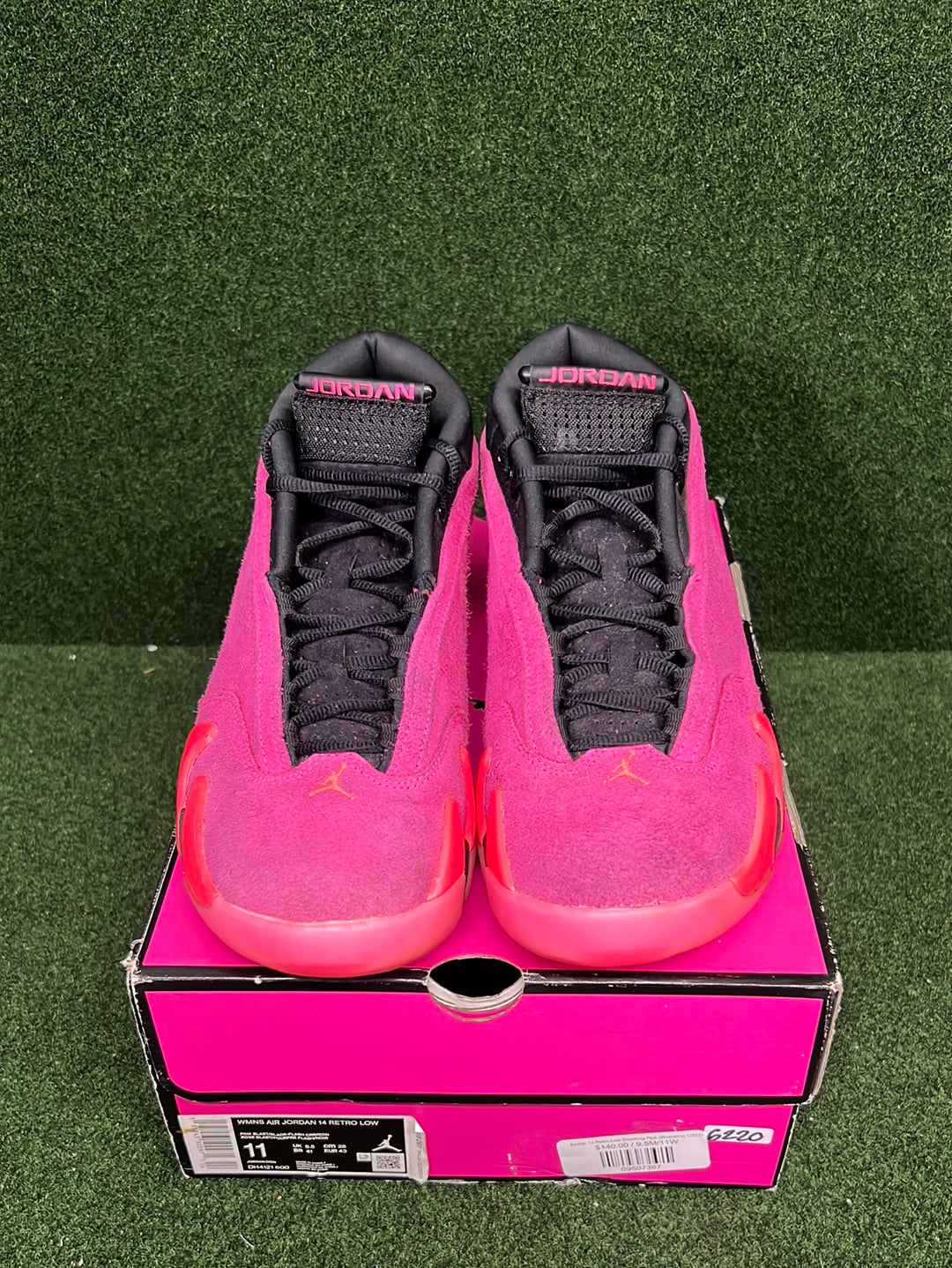 Jordan 14 Retro Low Shocking Pink (Women's) USED